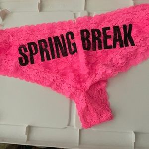VS PINK Lace Cheekster Spring Break